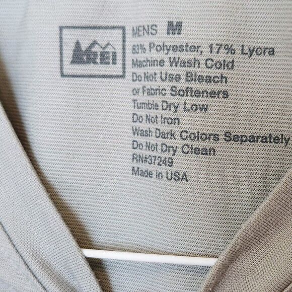REI Short Sleeve Crew Shirt Gray Sz MED - Picture 3 of 4